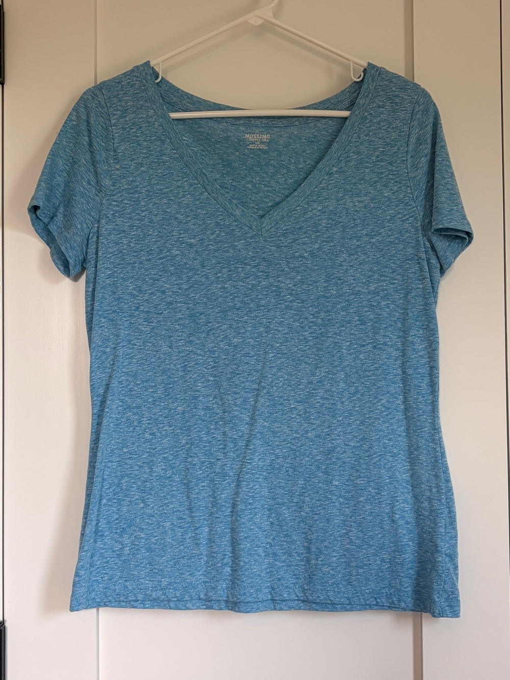 Mossimo bright blue tee, size Large